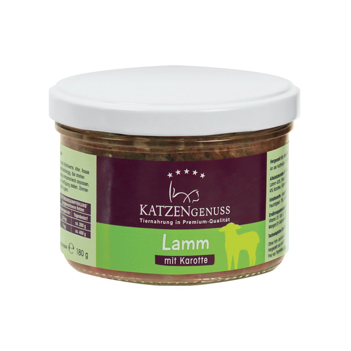 Katzenfutter Lamm mit Karotte Katzenfutter Lamm mit Karotte