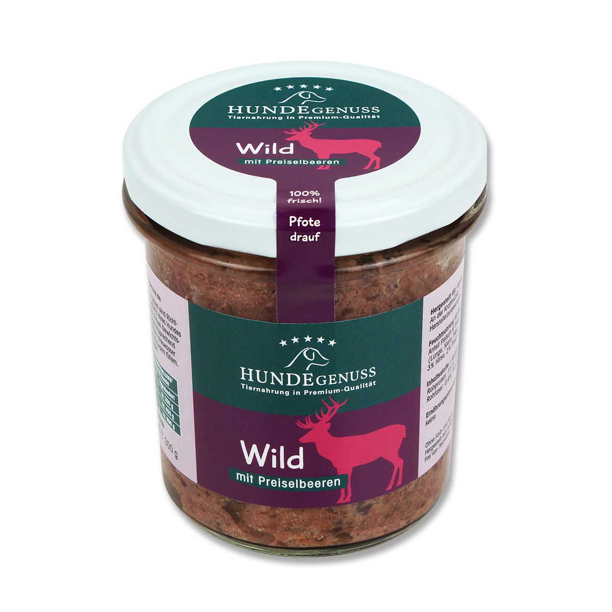 Hundefutter Wild mit Preiselbeeren Hundefutter Wild mit Preiselbeeren